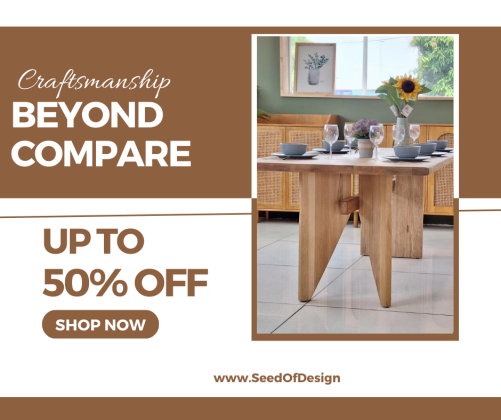 Semangkok Wood Table by Seed of Design: A Masterpiece Crafted from Nature’s Finest, Crafted by Mr. Kho Tuan Soon
