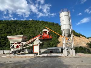 60 m³/h Mobile Concrete Plant - Florida