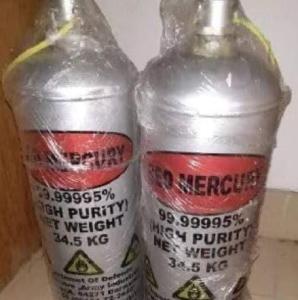 Red Liquid mercury price : USD 6000.00 only for 1kg.